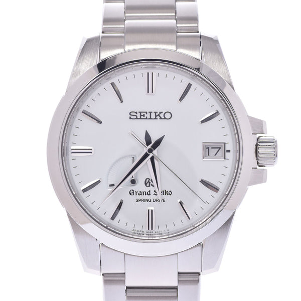 SEIKO セイコー グランドセイコー スプリングドライブ SBGA015 メンズ SS 腕時計 スプリングドライブ シルバー文字盤 Aランク 中古 銀蔵