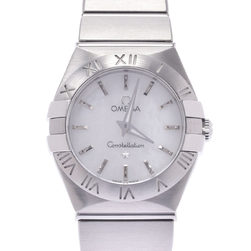 OMEGA Omega Constellation Blush 123.10.24.60.05.001 Ladies SS Watch Quartz Shell Dial A Rank Used Ginzo