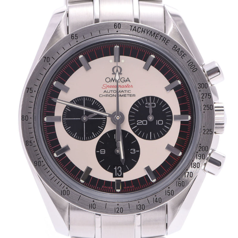OMEGA Omega Speedmaster Schumacher 04 LIMITED 6000 limited 3559.32 Men's SS watch automatic winding ivory dial A rank used Ginzo