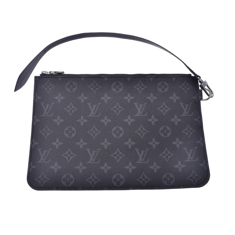 LOUIS VUITTON Louis Vuitton Monogram Eclipse Cover Light Black M44228 Men's Handbag A Rank Used Ginzo