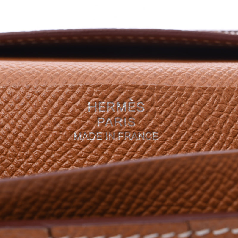 HERMES エルメス ベアンスフレ ゴールド シルバー金具 D刻印(2019年頃) ユニセックス ヴォーエプソン 長財布 Aランク 中古 銀蔵