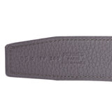HERMES Hermes H Belt 105cm Reversible Black/Ethane Silver Metal Fittings C Engraved (c.) Men's Togo BOX Calf Belt Unused Ginzo