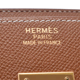 35 HERMES Hermes Birkin gold gold metal fittings □ I carved seal (about 2005) ユニセックスクシュベルハンドバッグ A ranks used silver storehouse