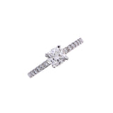 TIFFANY&Co. Tiffany Solitaire Diamond 0.60ct #10 Half Diamond No. 10 Ladies Pt950 Platinum Ring/Ring A Rank Used Ginzo