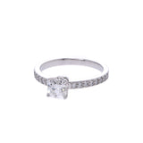 TIFFANY&Co. Tiffany Solitaire Diamond 0.60ct #10 Half Diamond No. 10 Ladies Pt950 Platinum Ring/Ring A Rank Used Ginzo