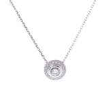 CARTIER Cartier Damour Necklace Ladies K18WG/Diamond Necklace A Rank Used Ginzo