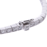 卡地亚Cartier Raniere Full Diamond＃14 Ladies K18WG / Diamond Bracelet A Rank Used Ginzo