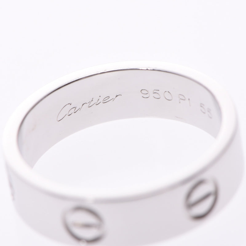 CARTIER Cartier love ring #55 14.5 unisex PT950 ring, ring A rank used silver storehouse