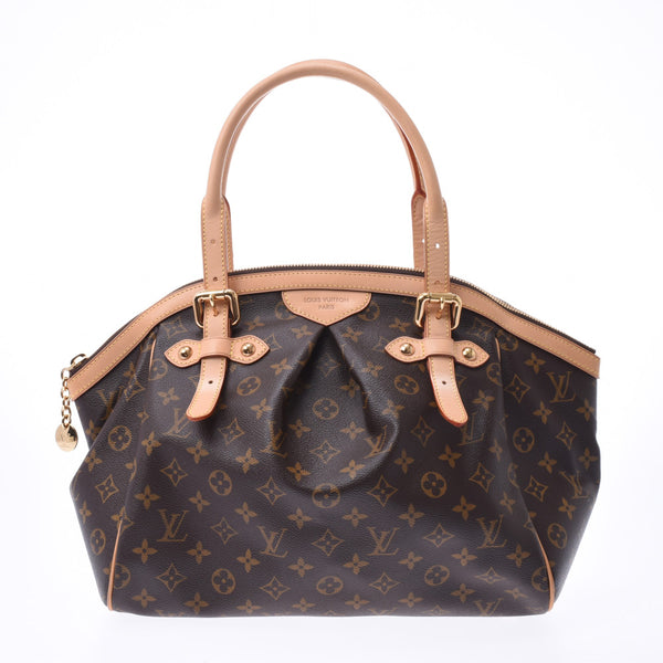 LOUIS VUITTON ルイヴィトン モノグラム ティボリGM ブラウン M40144 レディース ハンドバッグ Aランク 中古 銀蔵