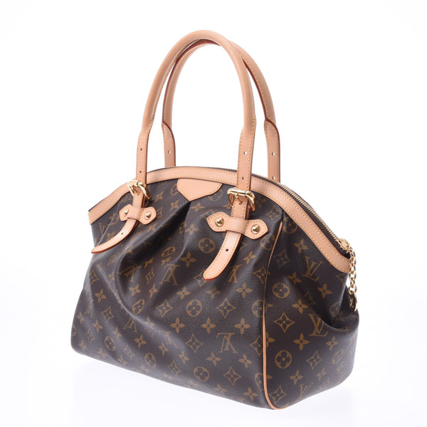 LOUIS VUITTON ルイヴィトン モノグラム ティボリGM ブラウン M40144 レディース ハンドバッグ Aランク 中古 銀蔵