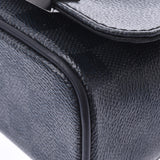 LOUIS VUITTON Louis Vuitton Damier District PM Travel Sticker Black N41054 Mens Damier Graphite Canvas Shoulder Bag A Rank Used Ginzo