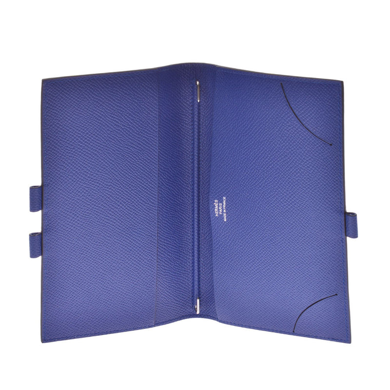 HERMES Agenda Blue Electric A stamped (around 2017) Unisex Vow Epson notebook cover A rank used Ginzo