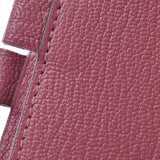 HERMES agenda Rosewood 刻印 P-engraved (circa 2012) unisex chevre booklet cover a-ranked second-hand silver