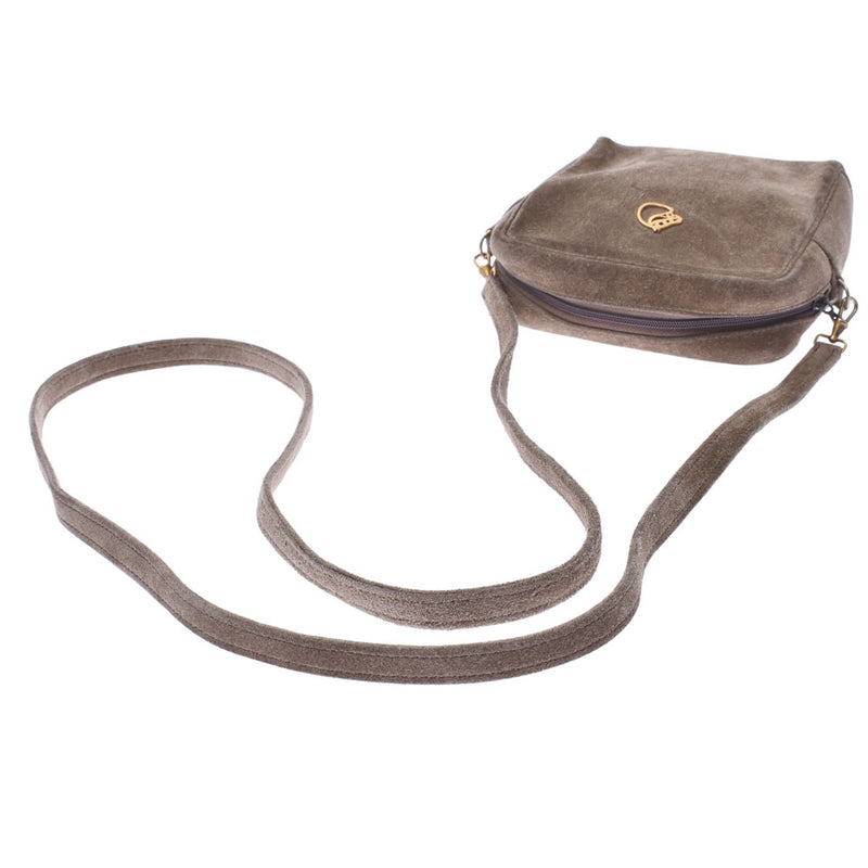 HERMES Khaki ○ L stamped (around 1982) Unisex Dobris shoulder bag B rank used Ginzo