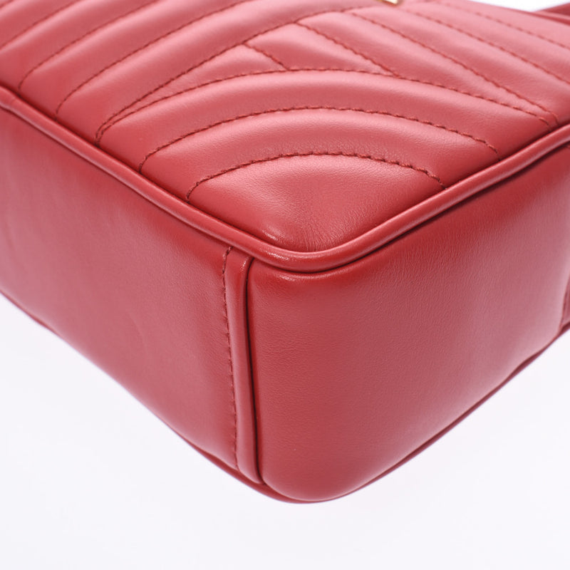 PRADA Prada Diagram Red 1BH084 Ladies Soft Calf Shoulder Bag New Ginzo