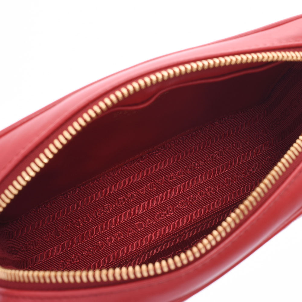 プラダダイアグラム 赤 レディース ショルダーバッグ 1BH084 PRADA