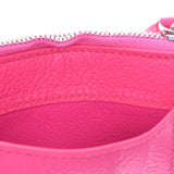 BALENCIAGA バレンシアガカード / coin case pink 594214 unisex calf coin case newly used goods silver storehouse