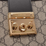 GUCCI Gucci Padlock Chain Tote GG Supreme Gray 479197 Ladies PVC/Leather Tote Bag New Ginzo