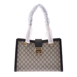 GUCCI Gucci Padlock Chain Tote GG Supreme Gray 479197 Ladies PVC/Leather Tote Bag New Ginzo