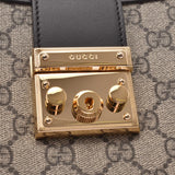 GUCCI Gucci Padlock Chain Tote GG Supreme Gray 479197 Ladies PVC/Leather Tote Bag New Ginzo