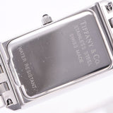 TIFFANY&Co. Tiffany Classic Square Ladies SS, watch, white, white, A-Rank, used silver.