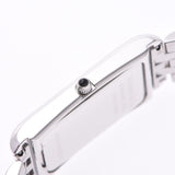 TIFFANY&Co. Tiffany Classic Square Ladies SS, watch, white, white, A-Rank, used silver.