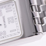 TIFFANY&Co. Tiffany Classic Square Ladies SS, watch, white, white, A-Rank, used silver.