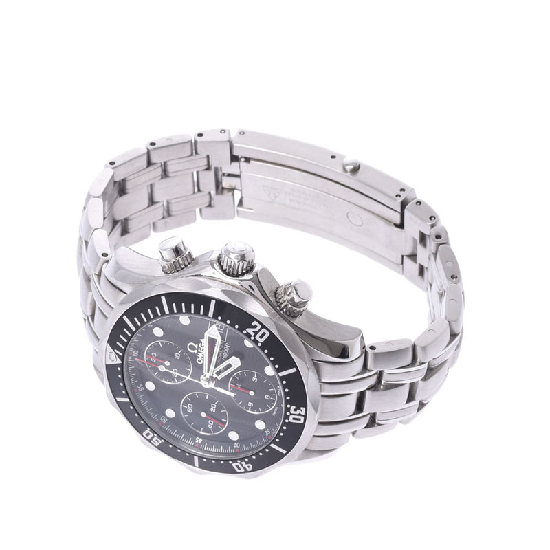Omega Omega Seamaster 300 chronograph 213.30.42.40.01.001 Mens SS Watch automatic scroll black dial Silver