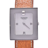HERMES Hermes Belt Watch BE1.210 Ladies SS/Leather Watch Quartz White Dial A Rank Used Ginzo