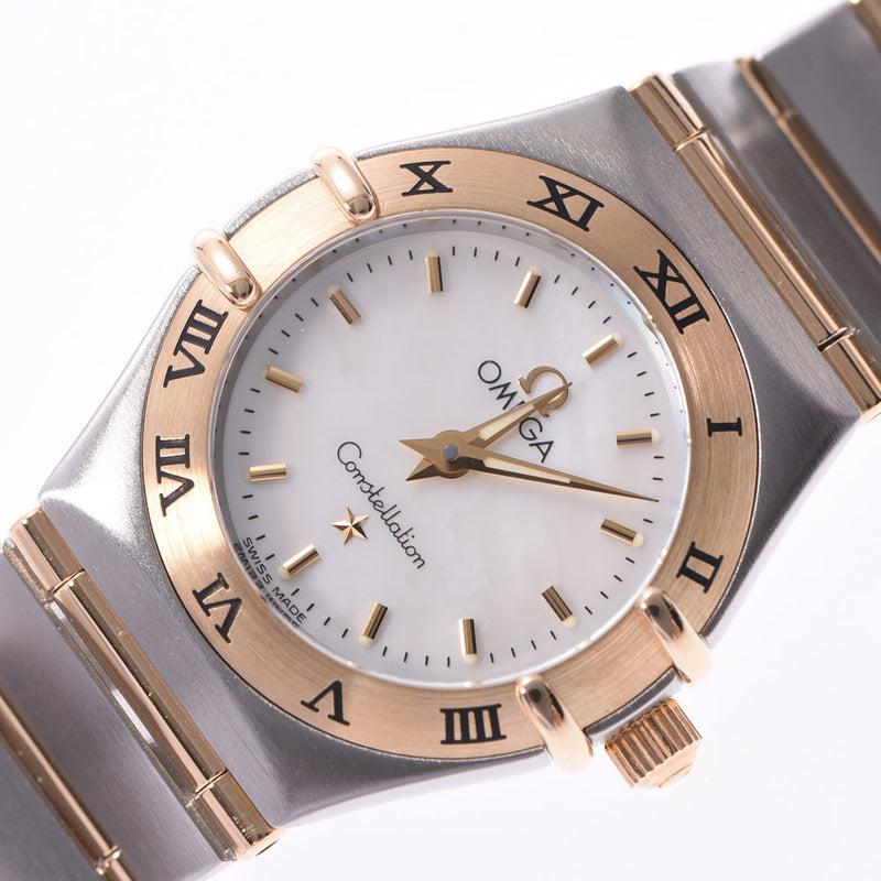 OMEGA オメガコンステレーション 1262.70 Lady's SS watch quartz shell clockface A rank used silver storehouse