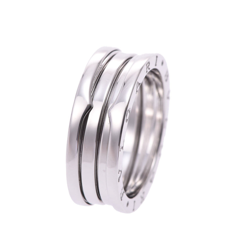 BVLGARI宝格丽B-ZERO戒指#62尺寸S20.5号中性K18 WG戒指A等级二手银藏