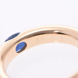 CARTIER椭圆形戒指1P蓝宝石编号11女士K18YG戒指/戒指A级二手Ginzo