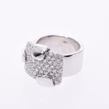 Damiani, Damiani, Damiani, K18WG ring, ring, ring, A rank, used silver,