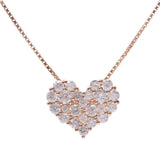 Other heart necklace diamond 1.00ct Lady's K14 necklace A ranks used silver storehouse