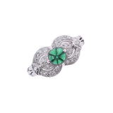 Others Emerald 0.76ct Diamond 0.30ct No. 12 Ladies PT900 Ring/Ring A Rank Used Ginzo