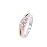 Other diamonds, 0.48ct, 0.48ct, No. 9, Ladies Pt900, Platinum K18YG Ring, Ring A, A-Rank, used silver.