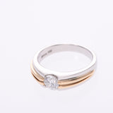 Other diamonds, 0.48ct, 0.48ct, No. 9, Ladies Pt900, Platinum K18YG Ring, Ring A, A-Rank, used silver.