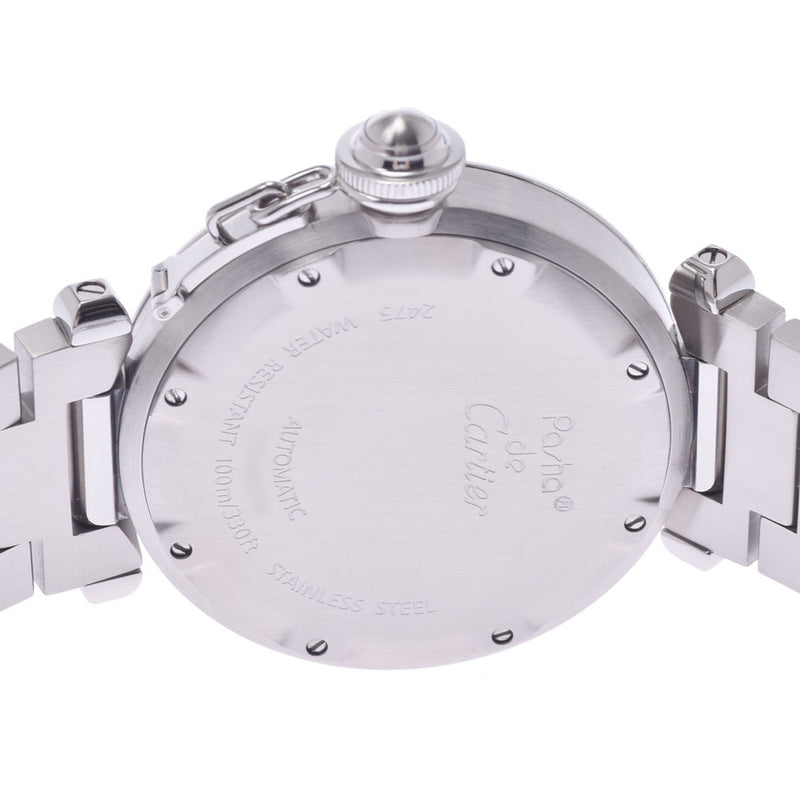 卡地亚卡地亚帕夏C维克日期W31055M7男子SS手表自动绕组白色表盘排名使用银股票