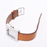 HERMES Hermes belt watch BE1.210 Lady's SS/ leather watch quartz white clockface AB rank used silver storehouse