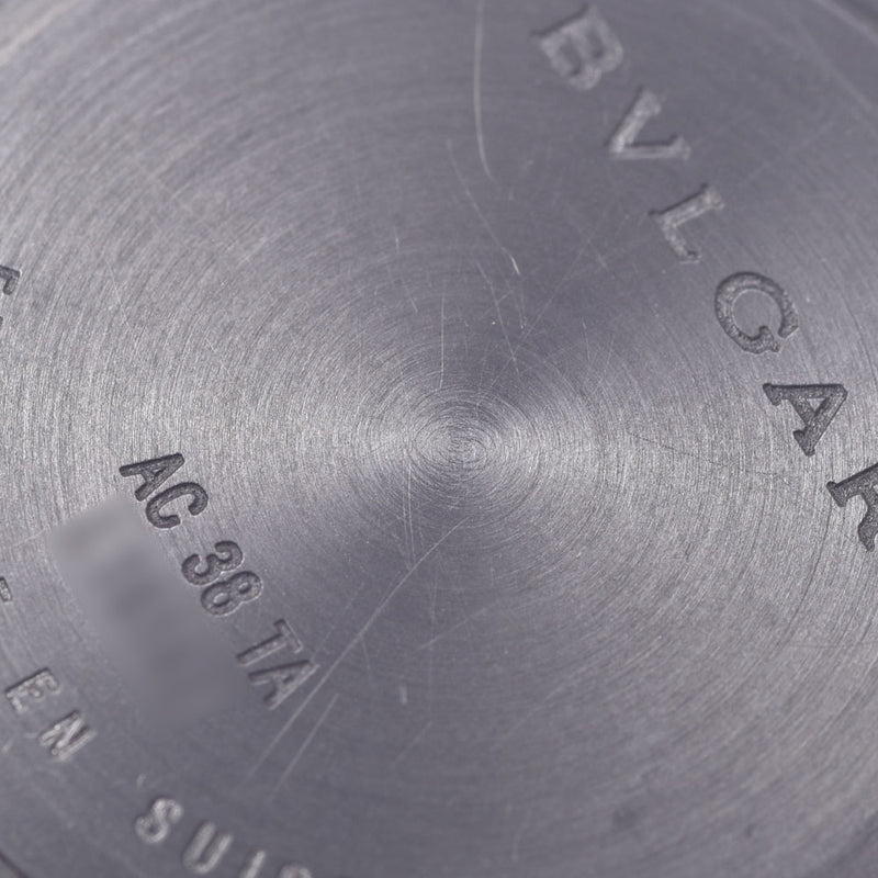 BVLGARI ブルガリ アルミニウム 38 クロノグラフ AC38TA メンズ アルミ/ラバー 腕時計 自動巻き シルバー文字盤 Aランク 中古 銀蔵