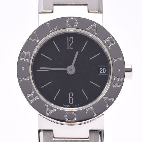 BVLGARI Bvlgari Bvlgari Bvlgari Bvlgari 23 BB23SS ladies SS watch Quartz Black Dial A Rank used silver stock