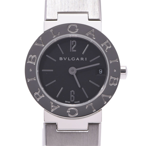 BVLGARI ブルガリ ブルガリブルガリ23 BB23SS レディース SS 腕時計 クオーツ 黒文字盤 Aランク 中古 銀蔵