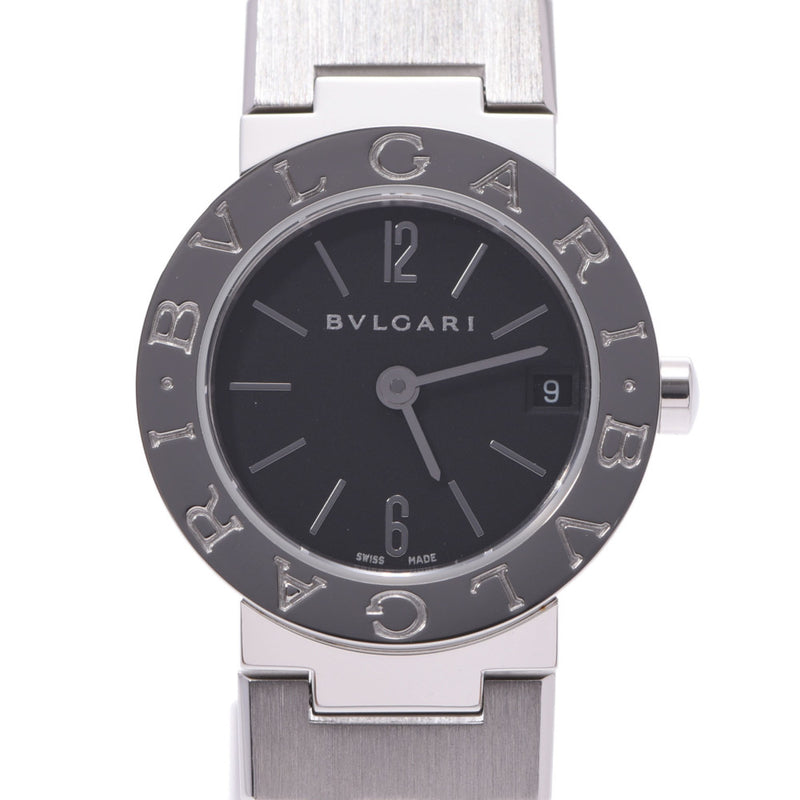 BVLGARI Bvlgari Bvlgari Bvlgari Bvlgari 23 BB23SS ladies SS watch Quartz Black Dial A Rank used silver stock