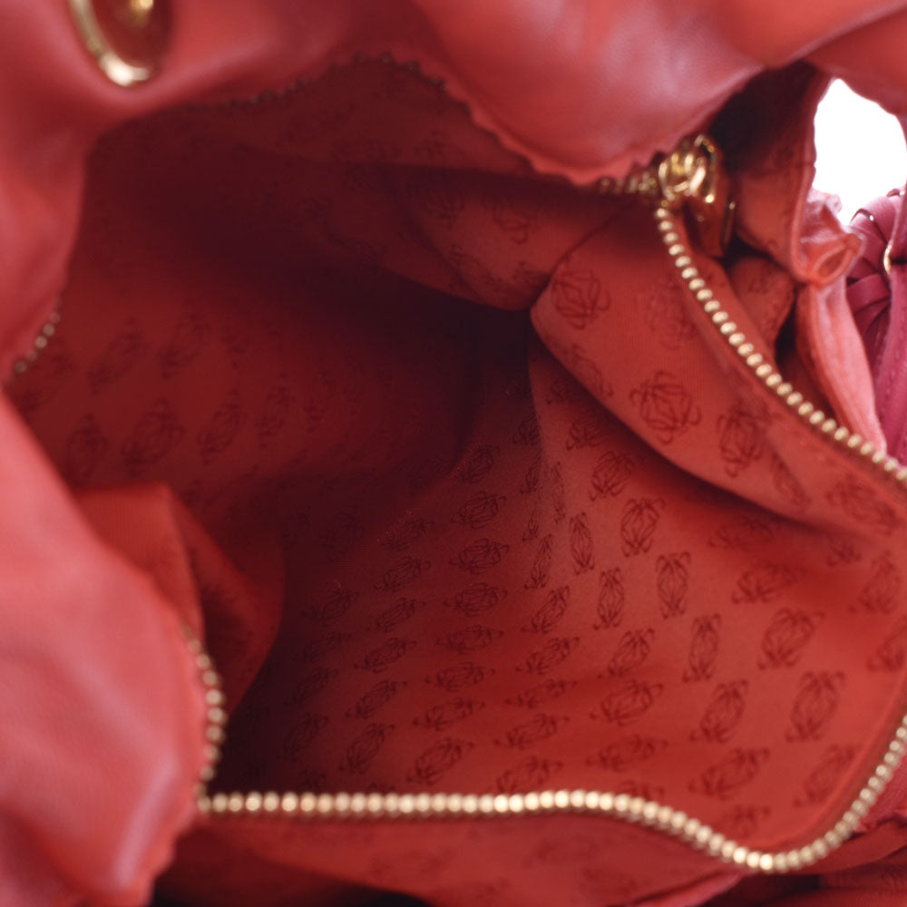 ロエベフラメンコ28 赤系/ピンク レディース ショルダーバッグ LOEWE