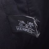 HERMES エルメス アメダバ ハンドバッグ 黒 ユニセックス ウール/レザー トートバッグ ABランク 中古 銀蔵