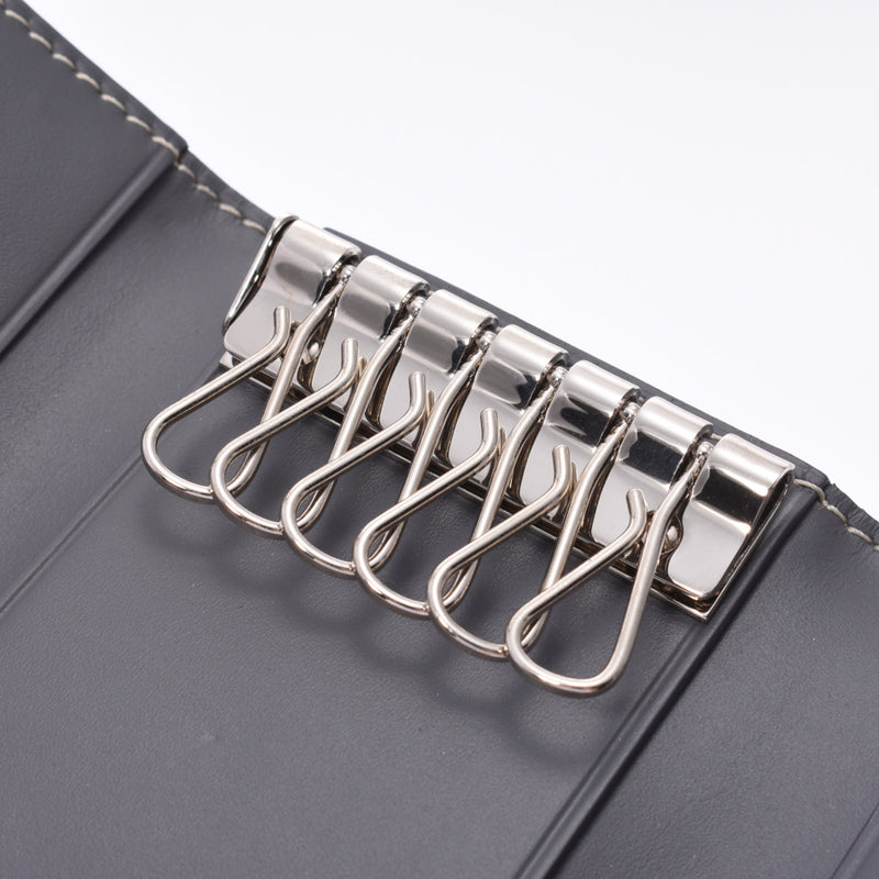 GOYARD GOYAR HERINGBONE 4x Key Case Grey Silver Metal Fittings Unisex PVC/Leather Key Case Shindo Used Ginzo