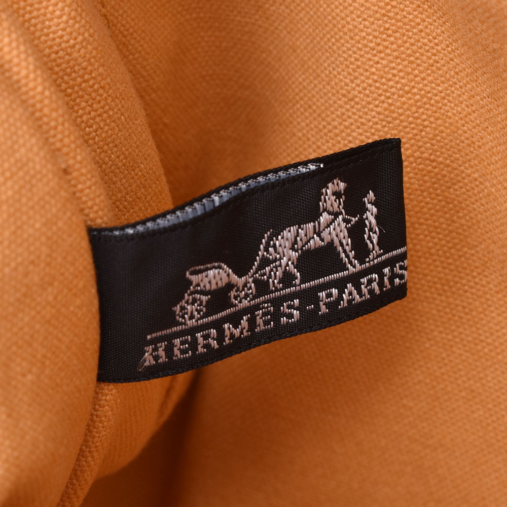 HERMES エルメス フールトゥ MM NYマディソン限定 オレンジ系 ユニセックス キャンバス トートバッグ ABランク 中古 銀蔵