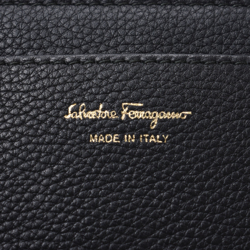 Salvatore Ferragamo Ferragamo黑金硬件女士小牛皮单肩包AB等级二手Ginzo