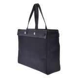 Hermes Tote Bag Black leather embroidery Leather Tote Bag