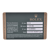 ROLEX劳力士日118135男士PG/皮革手表自动卷灰色表盘A级二手银藏